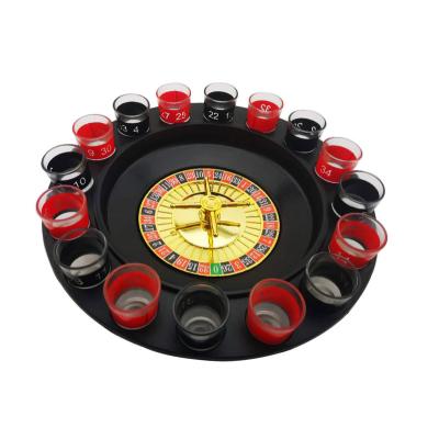 China Sustainable New Arrival Wholesale Bar Wine Beer Playing Drinking Game Set 16 Glasses Shot Glass Roulette for sale