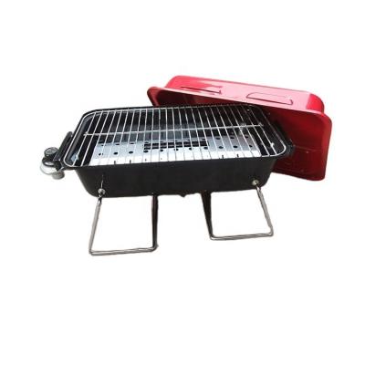 China Folding Portable Gas BBQ Grill Easy Carry Folding Mini Small Square Campfire Foldable Campfire Traveler Valve Expert BBQ Stove for sale