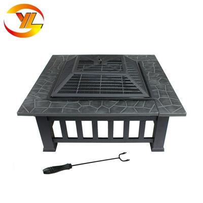 China Stocked Popular High Quality Garden Iron Brazier Table Barbecue Grill for sale