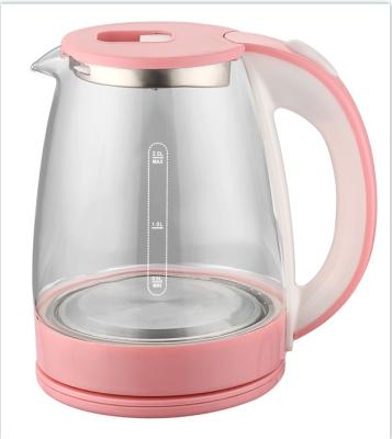 China High Quality Skd 360 Degree Hot Water Kettle Boiler OEM Glass Body Low Rotation Electric Kettle Parts for sale