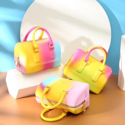 China Fashion Designer Handbag Famous Brands Ladies Fashion Handbags Wholesale Jelly Purses Multifunctional Waterproof Shoulder Handbag for sale