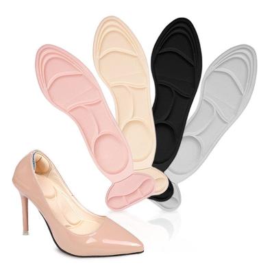 China Other New Fashion Women 7D Sponge Pain Relief High Heel Shoe Insert Arch Support Soft Comfortable Sponge Cushion Insole Barefoot for sale