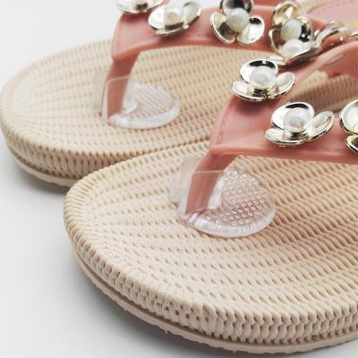 China Anti Slip Clip Toe Protector Insole Clip Toe Pain Clip Silicone Palm Flip Flops Anti Slip Slip Anti-Wear Transparent Front Wholesale Soft Protective Anti for sale