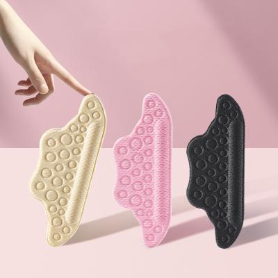 China Wholesale Soft Self Adhesive Anti-Wear Drop Heel Cushion Pads Heel Shoe Grips Lining Shoe Insoles Foot Care Protector Multicolor for sale