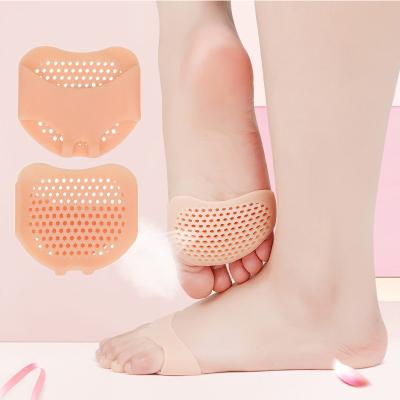 China Reduce Press Silicone Insoles Wholesale Forefoot Pads For Women Pain Relief Front Half Yard Feet Care Insoles High Heel Shoes Anti Slip Pad for sale