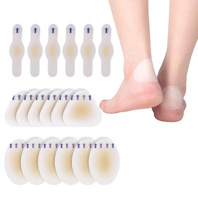 China Hot Selling Skin Friendly Foot Care Heel Liner Waterproof Pain Relief Followed Foot Anti-Wear Stickers Hydrocolloid Bandages For Blister Pads for sale