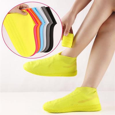 China Wholesale Waterproof Reusable Rain Boots Protector Damping For Women Men Unisex Anti Slip Water Resistant Silicone Rain Shoe Cover for sale