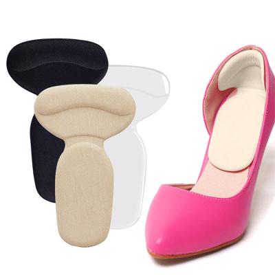 China Wholesale Soft Foam Heel Cushion Inserts Reusable Self-adhesive Soft Silicone Foot Care Shoe Heel Cushion Anti-Slip Pads Protector for sale