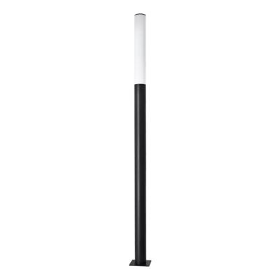 China Unique Garden Design Matt Black Lawn Pole Ip 65 Waterproof Garden Light For Foothpaths for sale