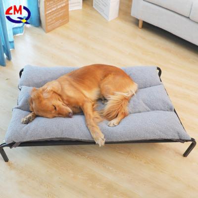 China Sustainable Pet Products Original Pet Cradle Raised Pet Bed With Removable Metal Bolsters And Frame for sale