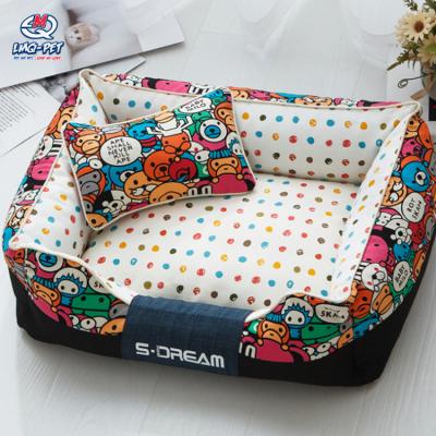 China Removable And Washable Waterproof Soft Cat Pet Dog Sofa Bed Travel Pet Beds Sleeping Dog Bed for sale