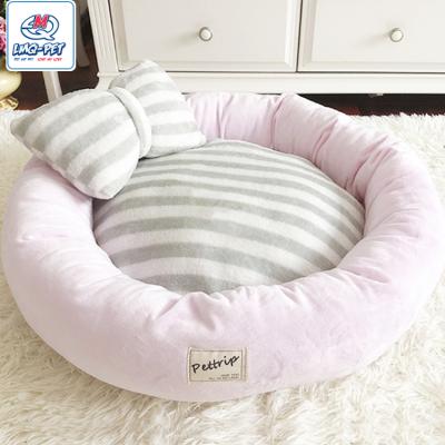 China Crystal Velvet Travel Around Warm Pet Kitten Nest Cat Bed Teddy Dog Bed Plush Puppy Kennel Four Seasons Pet Bed for sale