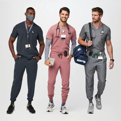 China Breathable Hospital Scrubs Unisex Vendors Doctor Scrub Uniform Doctor Uniform Medical Men Scrubs Uniforms For Men for sale