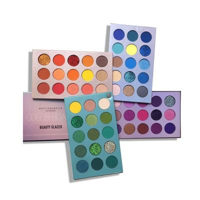 China Waterproof Beauty Glazed Eyeshadow Matte Glitter Metallic Private Label 60 Colors Eyeshadow Palette Makeup Wholesale for sale