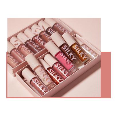 China Lip Makeup Pudaier 16 Color Lip Gloss Set Lips Plump Private Label Mirror Lip Gloss Kit for sale