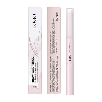 China Custom Waterproof Gel Pen Private Label Eye Brows Eyebrow Styling Natural Soap Cream Brow Wax Waterproof Pencil With Brush for sale