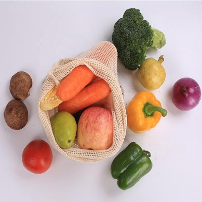 China Sustainable Suction String Bag Mesh Vegetable Eco Friendly Reusable Vegetable Packing Bags for sale