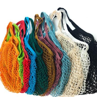 China Portable Reusable Organizer Net Tote Fruit Vegetable Mesh Bags Viable Bag Shopping Bag Handle for sale