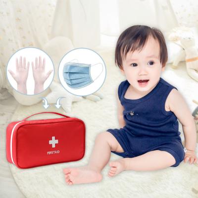 China Viable Portable First Aid Medical Kit Emergency Bag Zipper Bag Storage Kit Empty Bag For Home And Outdoor Use for sale