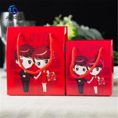 China Wholesale Custom Disposable Trumpet Favor Gift Paper Bags Wedding Paper Bag With Your Own Logo for sale