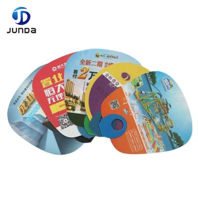 China Promotional China Custom Give Away Gift Custom Logo Printed PP Plastic Hand Fan For Advertising for sale