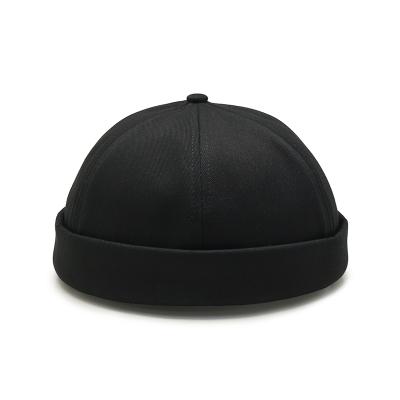 China JOINT Custom Blank Docker Hats Adjustable Brimless Hat Rolled Cuff Mens Docker Hats for sale