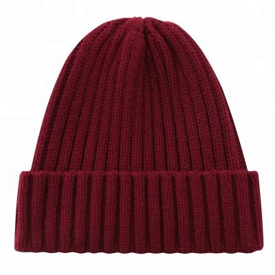 China Medium black bennie attractive top sales fashion knitted hats for sale