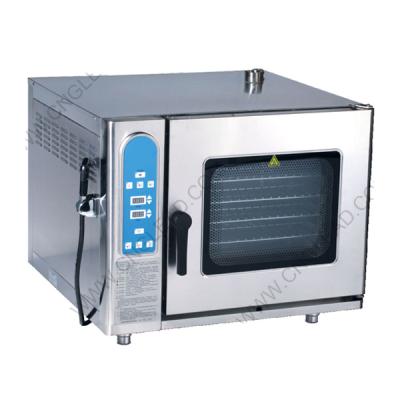 China Commercial Equipment Durable 6 Baking Trays Gas / Electric Steam Deck Combi Baking Oven for sale