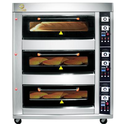 China Commercial Catering Commercial Bread Baking Oven Gas Deck Oven With Convection Baking Oven And Rack Baking Equipment for sale