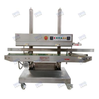 China Factory supply automatic continuous horizontal food bag table top strip sealer with best price for sale