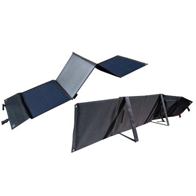 China High conversion rate chip+PET+EVA+tarpaulin 100w solar panel sales thin film solar panel charging power folding flexible portable log for sale