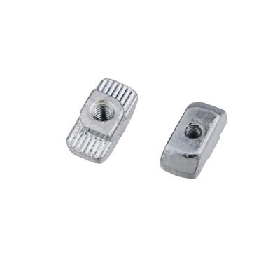 China Industry General High Quality Galvanized Steel Nut 2D10.AA.01 T Slot Nut For Aluminum Profile Slot 8 Slide Hammer Nut for sale