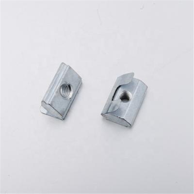 China General Industry Carbon Steel Spring Locking Sheet T Nut M4 M5 M6 M8 For 45 Series Aluminum Profile 2A39.AA.01 for sale