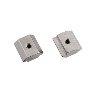 China DIN Retail Industry Standard Steel Nickel Plated Square Nut 10 Slot Sliding Tee Nut for sale