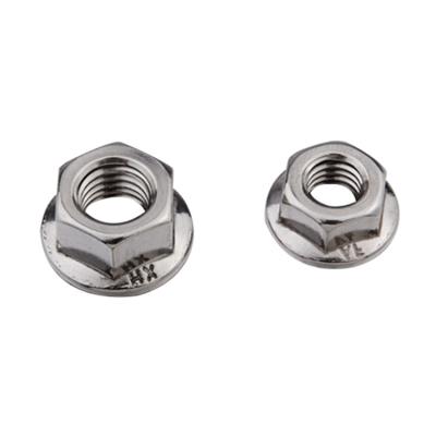 China Wholesale Industry Accessories Stainless Steel Hex Flange Nut M8 M4 M5 M6 M10 M12 Aluminum Flange Lock Nuts 304 for sale