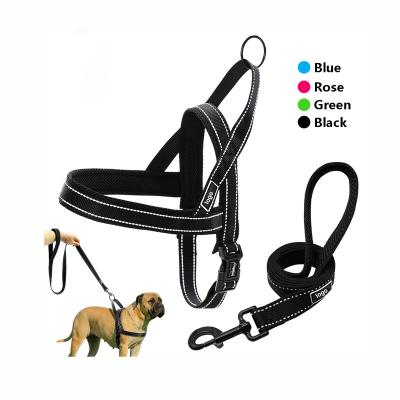 China Manufacturer Custom Reflective Mesh Dog Harness With Control Training Handle Arnes Para Perros for sale