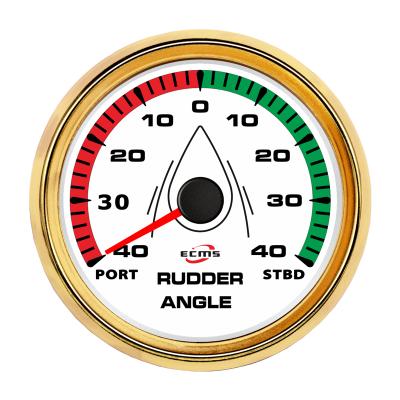 China Ships White 85 Mm 0-190 Ohm Boat Gauges Ship's Rudder Indicator for sale