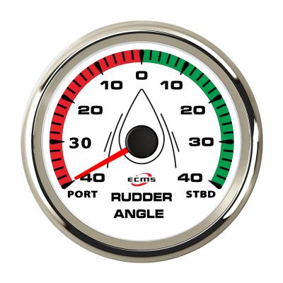 China White Ships 85mm Ohm 0-190 Rudder Angle Meter Marine Boat Gauges for sale