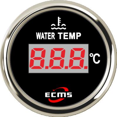 China Vessels Black 52mm Water Temperature Gauge 287.4-22.40Ohm Car for sale