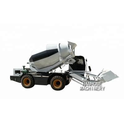 China Construction Industry Automatic Sand Cement Weighing Gravels Mixing Mobile Self Loading Concrete Mixer For Sale for sale