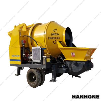 China Construction worksÂ   15 DAYS DELIVERY TIME SHIPPING TO KARACHI PORT MOBILE DIESEL CONCRETE TRAILER MIXER WITH PUMP for sale