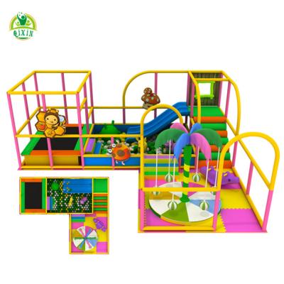 China Amusement Park Indoor Commercial Playground School/Kindergarten/Garden/market/KFC/Communities Toddler Soft Play Kids With Trampoline for sale