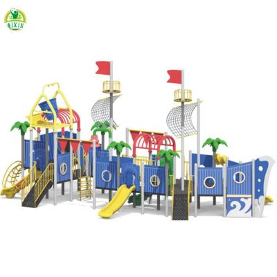 China Plastic Playground Water Park Water Play Equipment Pool Water Park Kids Slides Play Gym for sale