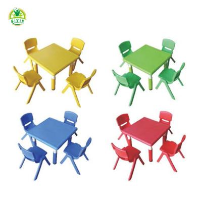 China Modern Colorful Preschool Kindergarten Used Kids Furniture Party Chairs And Tables Set for sale