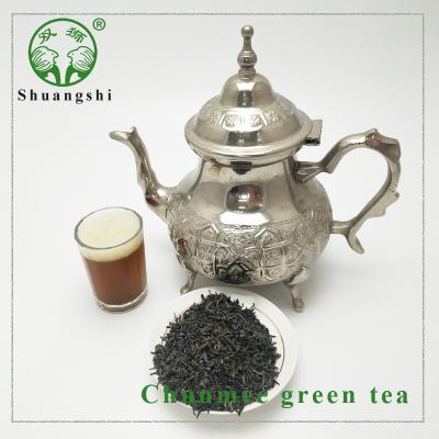 China best price lion tea loose big lion chunmee tea green tea 4011 in china factory for morocco for sale