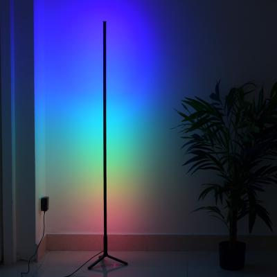 China Dropshipping Dreamy Minimalist Tripod Position Lamp Living Room Sofa RGB Color-changing Modern Corner Floor Lamp for sale