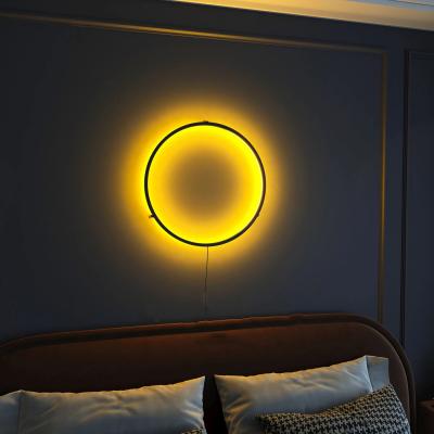 China Lighting Works Modern Minimalist Design Decoration Circle Bedside Reading Indoor Home Wall Lights Led Wall Lamps for sale