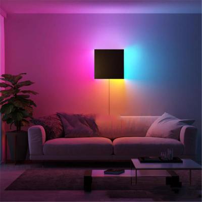 China Modern Nordic Colorful Aluminum RGB LED Wall Lamp Indoor Lighting For Bedroom Living Room Decor Light With Remote Control for sale