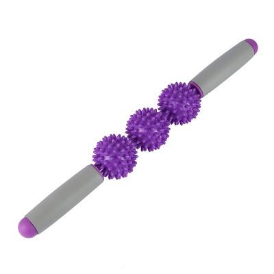 China Flexible Muscle Relaxer Wolf Tooth Stovepipe Roller Yoga Massage Stick Fitness Fascia Bar for sale