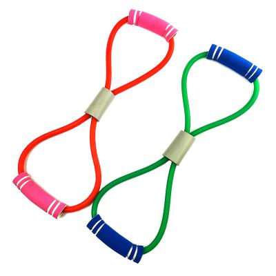 China Elastic Elastic Strength Training Loop Pull Rope Latex Sports Pull Rope Tension Belt Aid Exercise Bands Pull Rope for sale